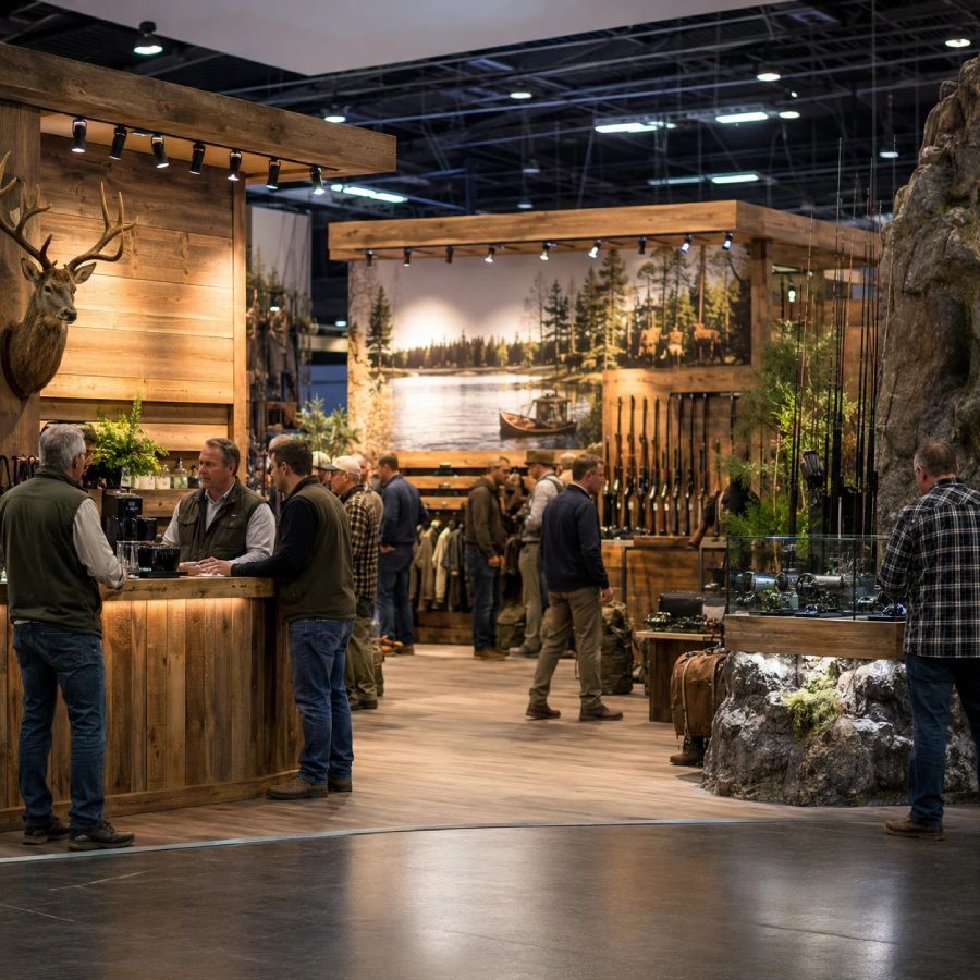 Stand exposant au salon